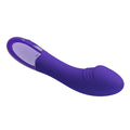 Pretty Love Elemental Youth Vibrator in blue with purple glossy textured handle