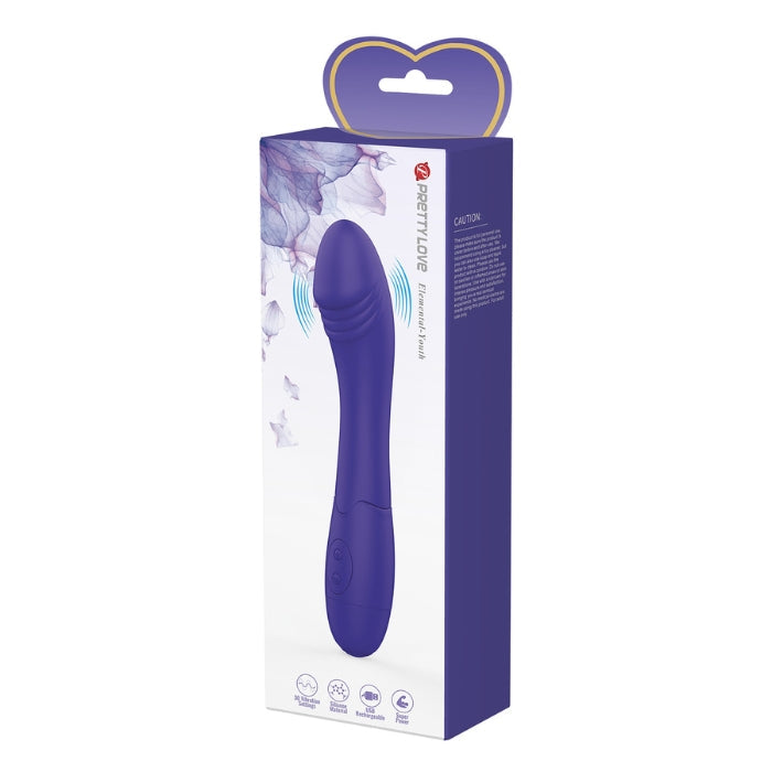 Pretty Love Elemental Youth Vibrator in blue ergonomic silicone design