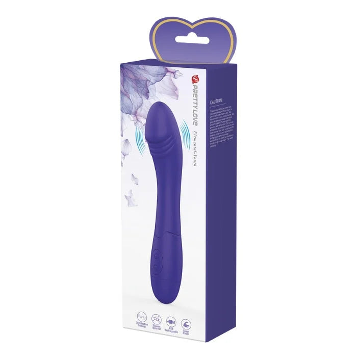 Pretty Love Elemental Youth Vibrator in blue ergonomic silicone design