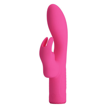 Pretty Love Elivia Rabbit Vibrator in bright pink silicone