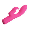 Pretty Love Elivia Rabbit Vibrator in vibrant pink silicone