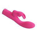 Pretty Love Elivia Rabbit Vibrator in vibrant pink silicone