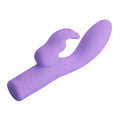 Pretty Love Elivia Rabbit Vibrator in purple silicone with textured grip