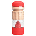 Pretty Love Cheresa red vibrating vagina masturbator with textured sleeve