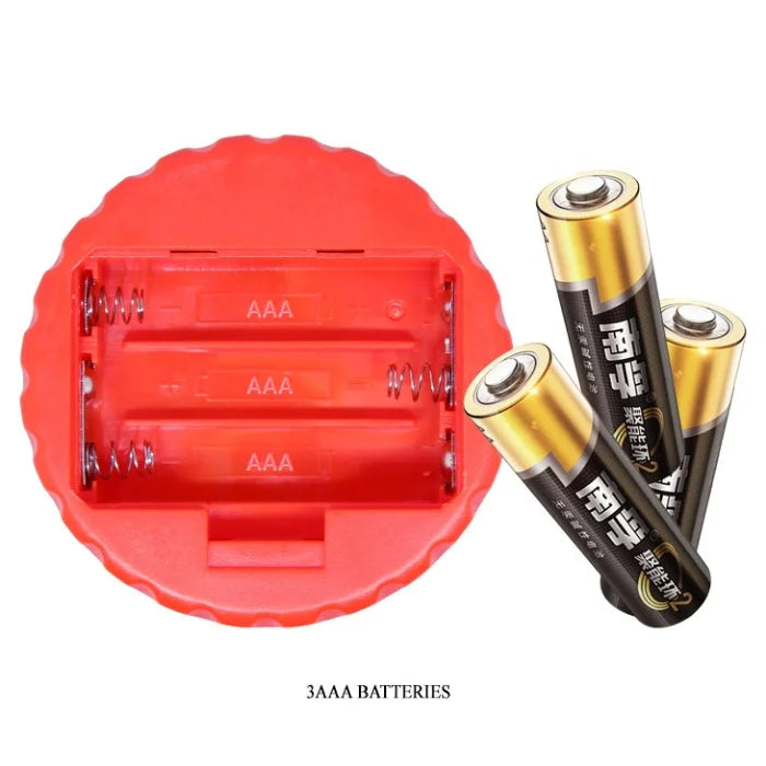 Pretty Love Cheresa red battery holder with AAA batteries