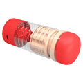 Red Pretty Love Cheresa vibrating vagina masturbator with honeycomb cap