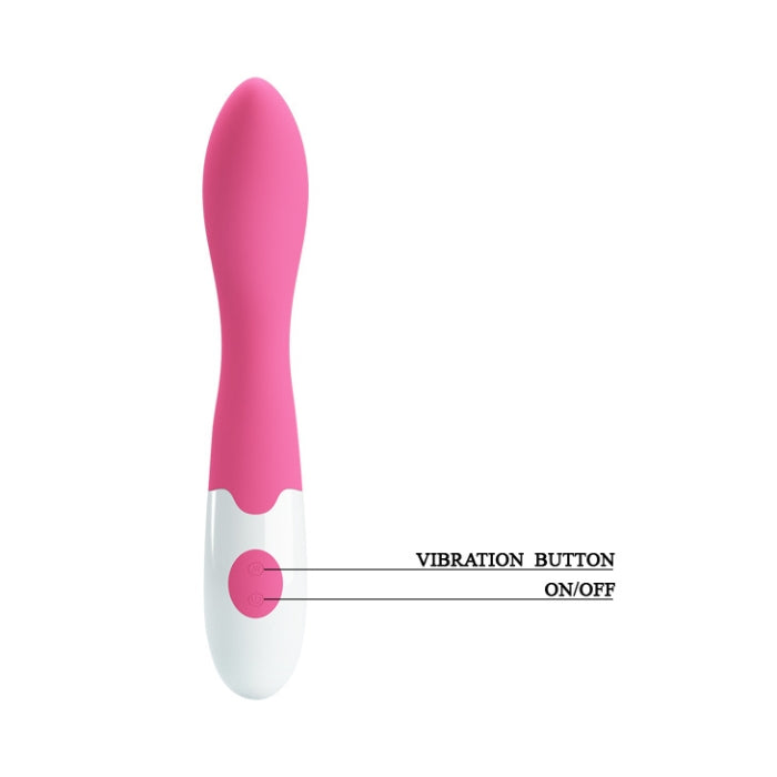 Enjoy endless nights of unbelievable pleasure with this 30 function curved G-spot vibrator. This sex toy is shaped with a rounded and slightly bulging head that will provide intense stimulation for all of your pleasure points. You'll find yourself desperate for more as soon as you're done, but don't worry, with 30 different vibration modes, you can go all night long.