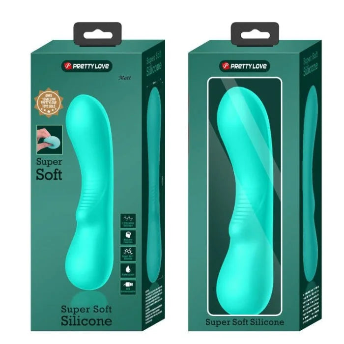 Pretty Love G-Spot Vibrator in aqua teal silicone with smart memory vibration