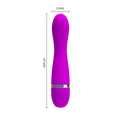 Enjoy endless nights of unbelievable pleasure with this 30 function curved G-spot vibrator. This sex toy is shaped with a rounded and slightly bulging head that will provide intense stimulation for all of your pleasure points. Takes 2 AAA batteries (not included).