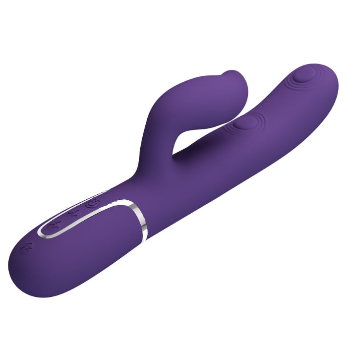 Pretty Love Gigi purple rabbit vibrator with clit licker