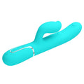Pretty Love Gigi aqua rabbit vibrator with clit licker