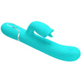 Pretty Love Gigi aqua rabbit vibrator with clit licker