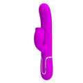 Pretty Love Gigi rabbit vibrator with purple silicone and silver trim