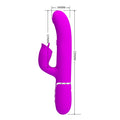 Pretty Love Gigi rabbit vibrator in vibrant purple with silver band