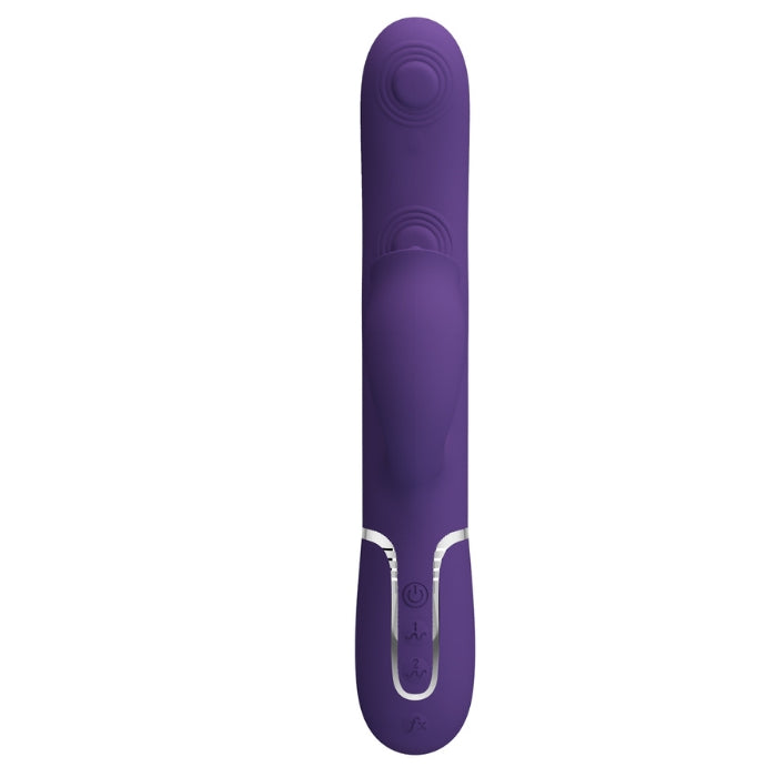 Pretty Love Gigi purple rabbit vibrator with clit licker