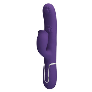 Pretty Love Gigi purple rabbit vibrator with clit licker