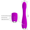 Pretty Love Hector electric shock vibrator with purple silicone and metallic ends