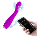 Pretty Love Hector electric shock vibrator in vibrant purple silicone with curved design and silver tip