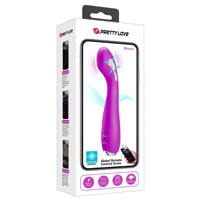 Pretty Love Hector electric shock vibrator with Bluetooth and sleek design