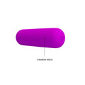 Vibrant purple anal beads and clitoral set featuring a powerful vibrating bullet charge hole