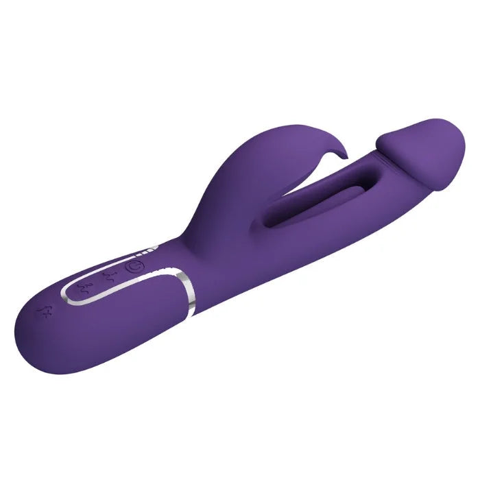 Pretty Love Kampas Flap Rabbit Vibrator with Clit Licker in Purple
