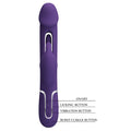 Purple Pretty Love Kampas flap rabbit vibrator with clit licker