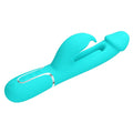 Pretty Love Kampas flap rabbit vibrator in aqua with clit licker