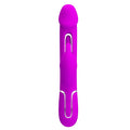 Pretty Love Kampas Flap Rabbit Vibrator with Clit Licker in vibrant pink