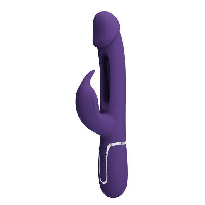 Purple Pretty Love Kampas Flap Rabbit Vibrator with Clit Licker