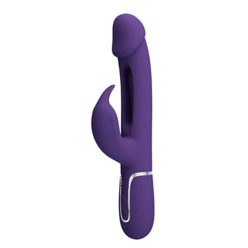 Purple Pretty Love Kampas Flap Rabbit Vibrator with Clit Licker