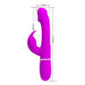 Pretty Love Kampas Flap rabbit vibrator in vibrant purple silicone