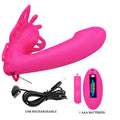 Experience intuitive hands-free pleasure with the Pretty Love 12 Function Remote G-spot Massager. Expertly sculpted to hug your G spot and Clitoral area. Experience intuitive hands-free pleasure with the Pretty Love 12 Function Remote G-spot Massager. Expertly sculpted to hug your G spot and Clitoris. Waterproof, USAB rechargeable and battery operated remote.