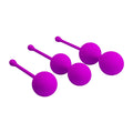 Pretty Love Purple Kegel Ball Set with Vibrant Silicone Beads