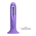 Pretty Love Killmoulis Rabbit Flap Vibrator in purple silicone with 12 settings