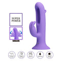 Pretty Love Killmoulis Rabbit Flap Vibrator - Purple silicone cactus-shaped with magnetic base