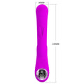 Pretty Love Lamar rabbit vibrator in purple with powerful dual stimulation