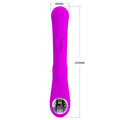 Pretty Love Lamar rabbit vibrator in purple with powerful dual stimulation