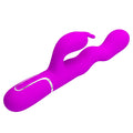 Pretty Love Laursen waving vibrator in vibrant magenta silicone with silver trim