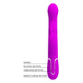 Pretty Love Laursen waving vibrator in vibrant purple silicone