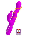 Pretty Love Laursen waving vibrator in vibrant purple silicone rabbit design