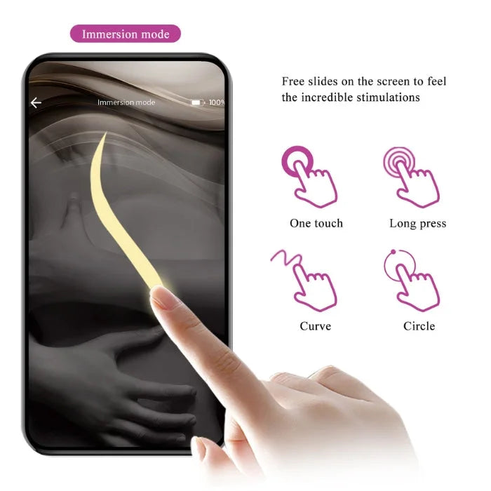 Pretty Love Leviathan Egg Bullet purple vibrator with glowing yellow touch interface
