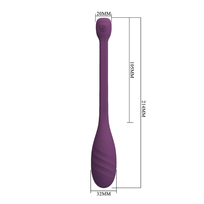Purple Pretty Love Leviathan Egg Bullet Vibrator with ridges