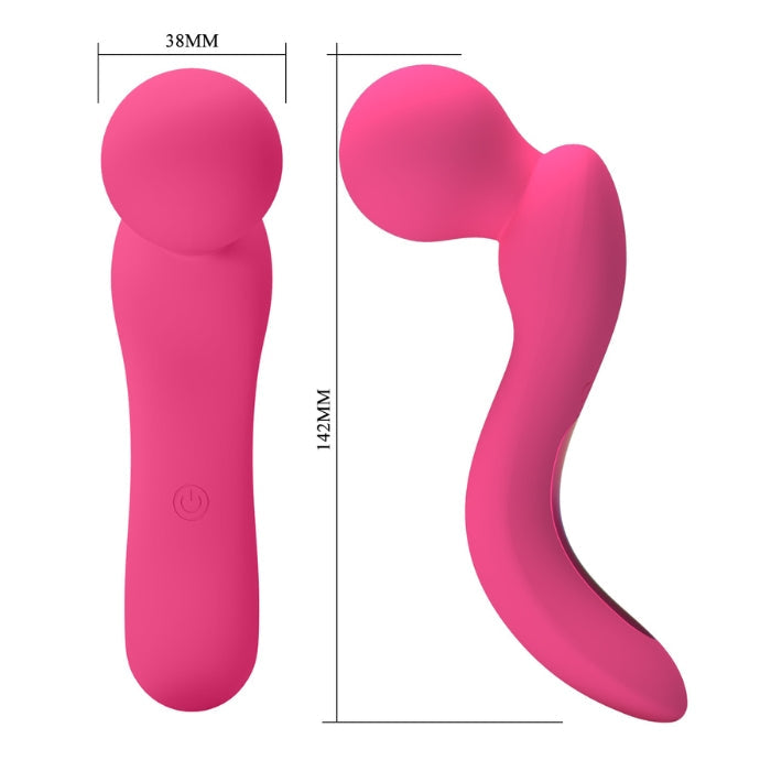 Pink Pretty Love Lois G-Spot Wand with flexible head and cordless design