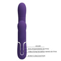 Pretty Love Mariana purple rabbit vibrator with nodding shaft settings