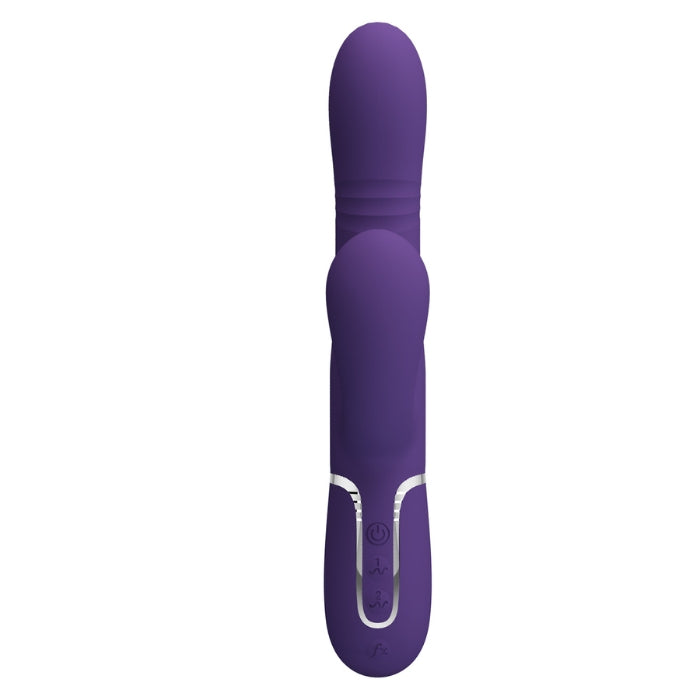 Pretty Love Mariana purple rabbit vibrator with nodding shaft settings
