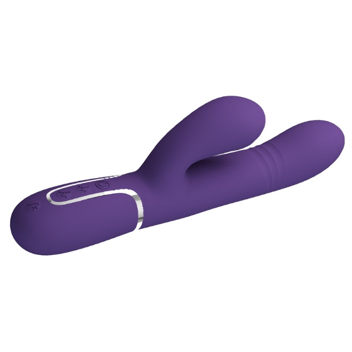 Pretty Love Mariana purple rabbit vibrator with nodding shaft and dual stimulation