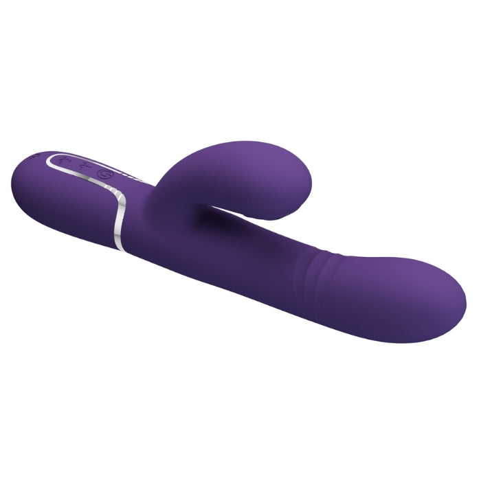 Pretty Love Mariana purple rabbit vibrator with nodding shaft settings