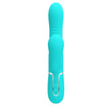 Pretty Love Mariana rabbit vibrator in aqua with turquoise silicone and silver accents