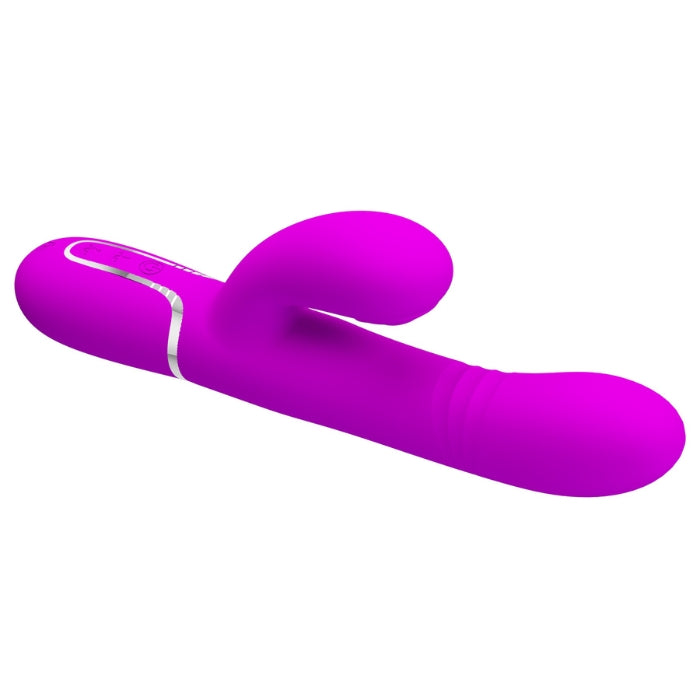 Pretty Love Mariana pink rabbit vibrator with purple thrusting dual stimulation