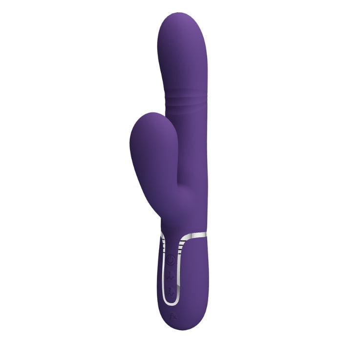 Pretty Love Mariana purple rabbit vibrator with nodding shaft and dual stimulation